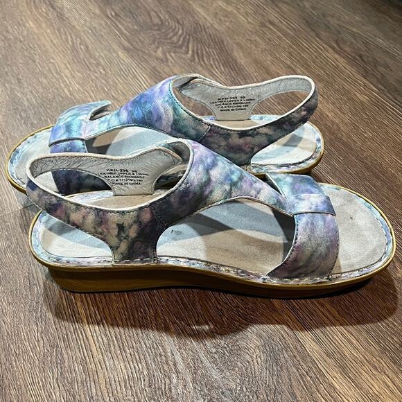 Alegria Kendra Multicolor Mermaid Leather Sandals - Picture 3 of 5
